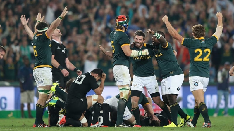 South Africa celebrate at full-time