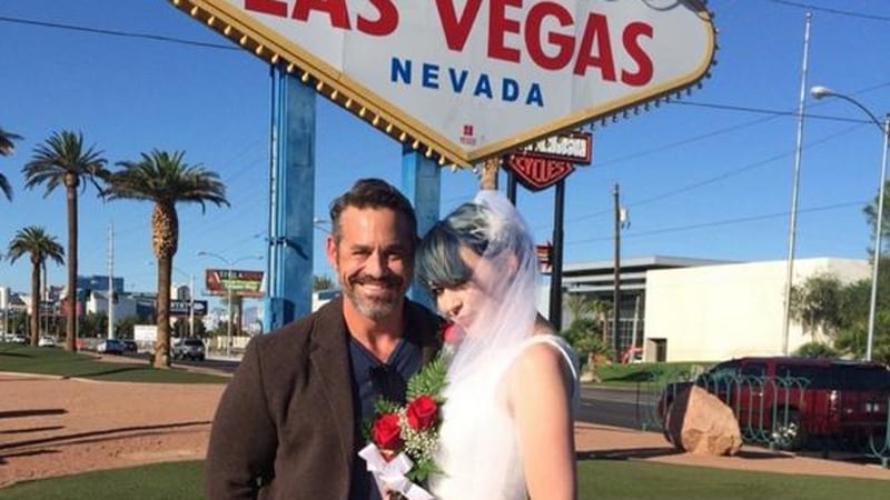 The newlyweds - Nicholas Brendon and Moonda Tee