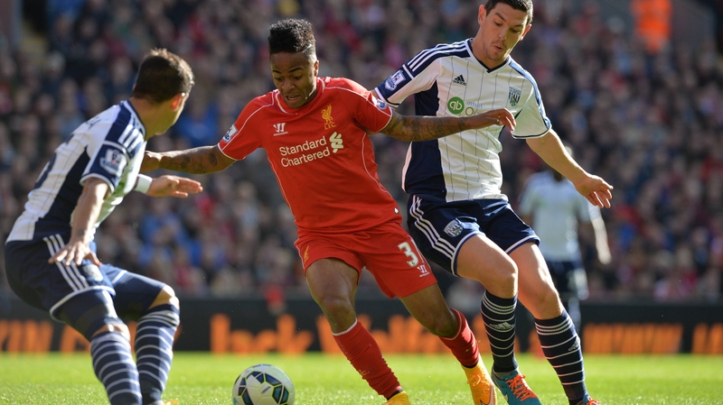 Raheem Sterling had an assist in Liverpool's 2-1 win over West Brom on Saturday