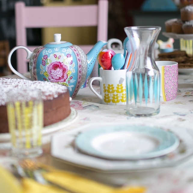 Water jug – €14.95 - www.avoca.ie
Pink patterned mug – €14.95 - www.avoca.ie
Yellow glass – €5.95 - www.avoca.ie