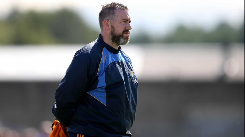Magee watches on from the sidelines as his Wicklow team are in action