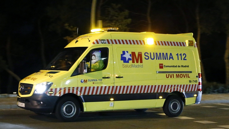 Banaltra á tabhairt chun an ospidéil i Maidrid