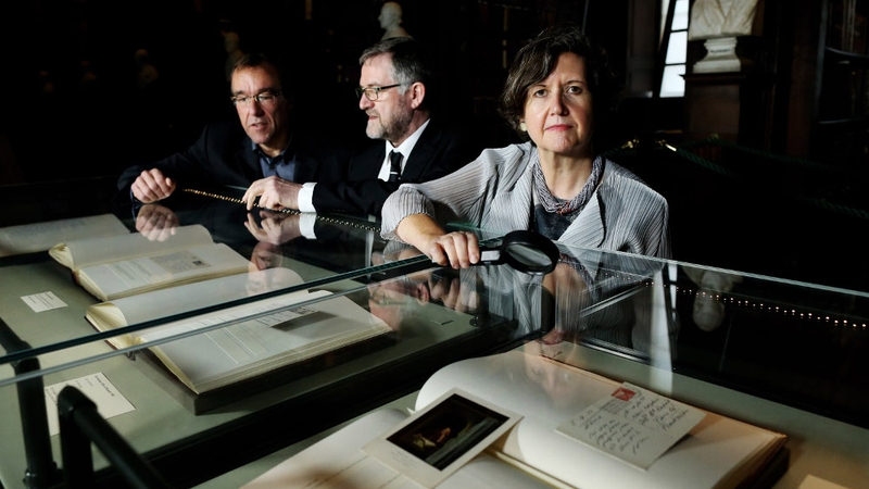 The letters are on display at Trinity College
