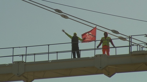 The strike centres on allegations of low pay and irregular subcontracting