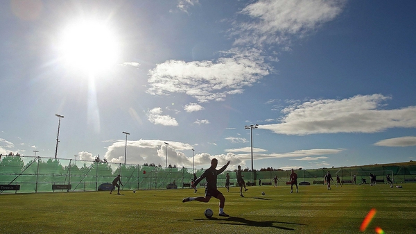 Ireland trained in Malahide this week ahead of their clash with Gibraltar