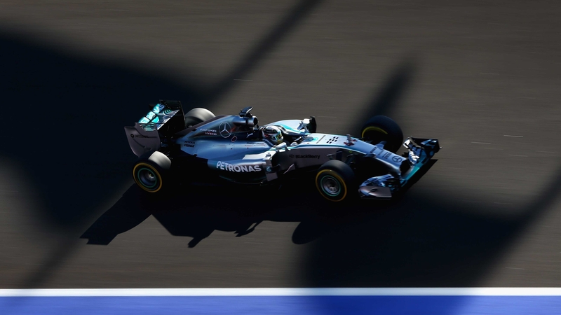 Lewis Hamilton in action in Russia
