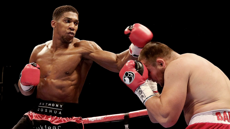 Anthony Joshua has suffered a back injury