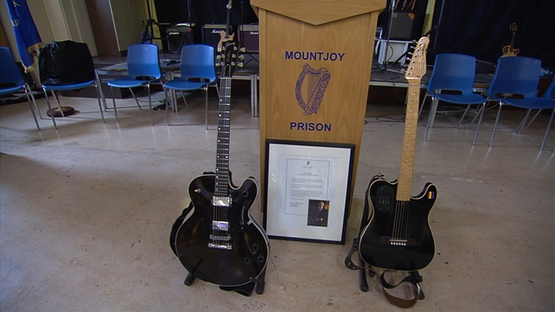 The guitars will be used by inmates as part of their rehabilitation process