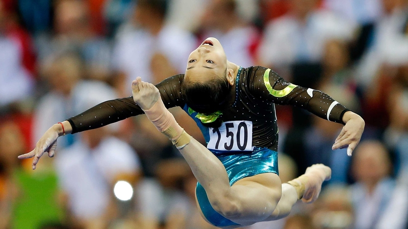 Bai Yawen of China performs on the Balance Beam during the Women's Balance Beam final at the Artistic Gymnastics World Championships