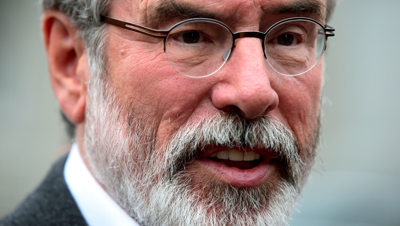 Gerry Adams said the Taoiseach's focus is not on trying to resolve this issue and he is being opportunistic