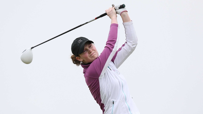 Sarah Carty seen here in action in May, missed the cut this weekend