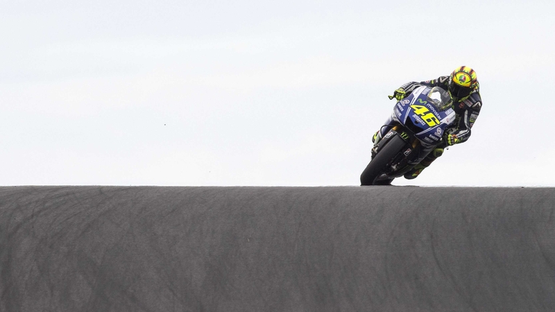 Valentino Rossi on the tarmac at Phillip Island