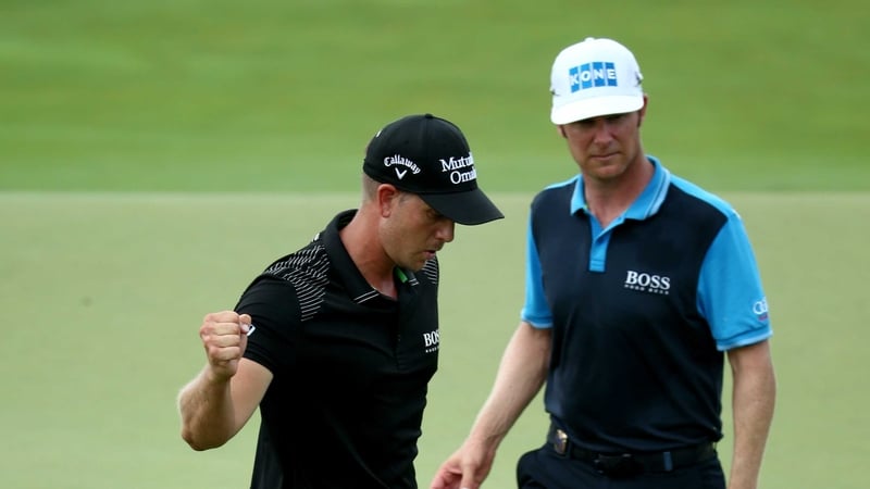 Henrik Stenson and Mikko Ilonen, seen here in August, will play each other in the final