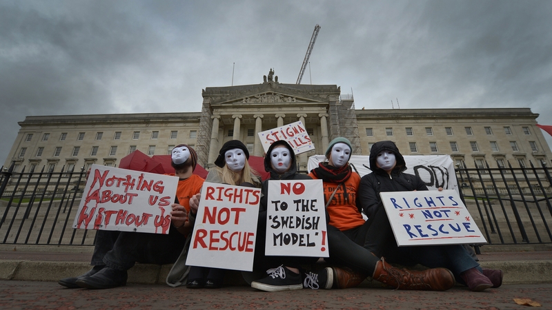 Sex workers protest against the bill