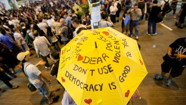 Demonstrators have called for democratic elections