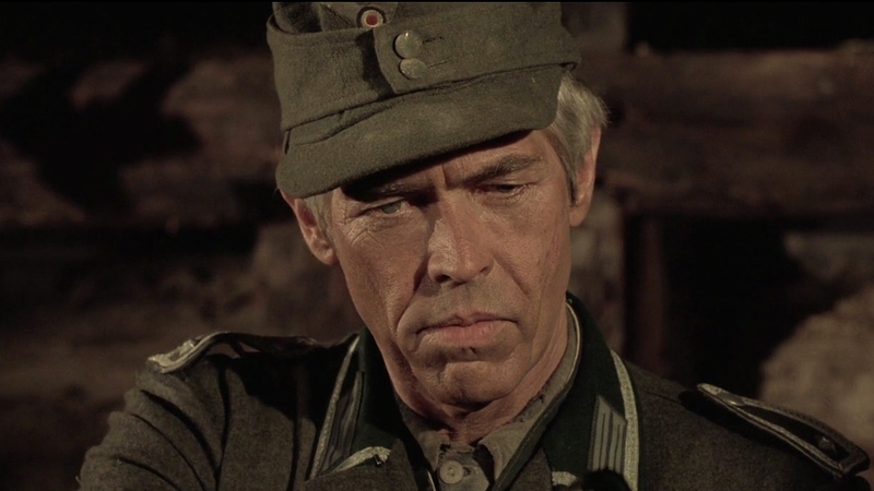 James Coburn as Steiner in Cross of Iron