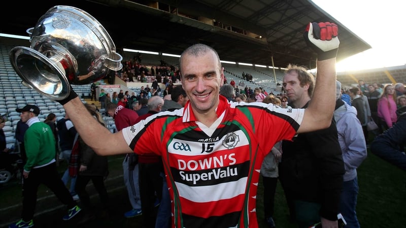 John Miskella with the cup after Ballincollig got the better of Carbery Rangers