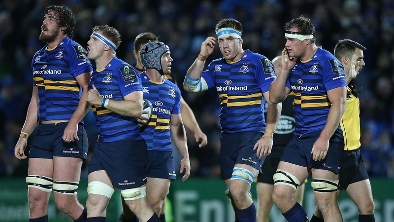 Leinster’s Kane Douglas, Jamie Heaslip, Isaac Boss, Dominic Ryan and Rhys Ruddock during their Champions Cup opener