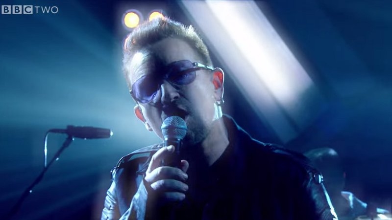 Bono on Later . . .with Jools Holland last night