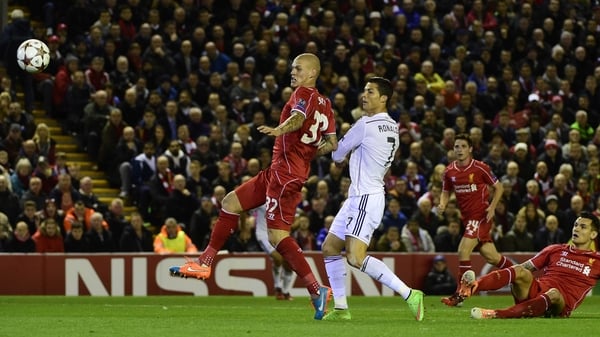 Cristiano Ronaldo's opener was his first ever goal at Anfield