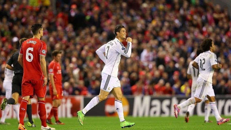 Cristiano Ronaldo was on target in Real Madrid's 3-0 stroll at Anfield