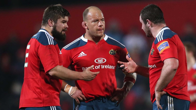 Duncan Casey, BJ Botha and James Cronin will start up front for Munster