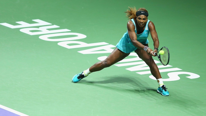 Serena Williams powered past a listless-looking Eugenie Bouchard in Singapore