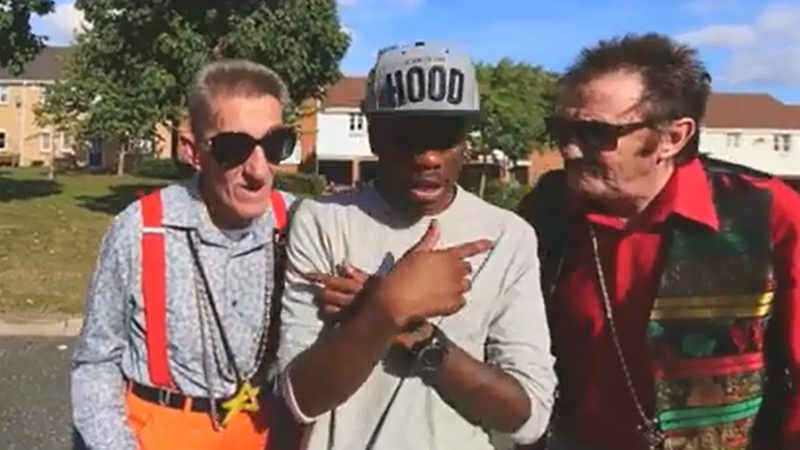 Tinchy Stryder teams-up with Chuckle Bros