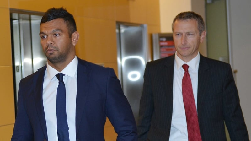 Kurtley Beale (l): 'I am relieved there is no termination and no suspension and I can now continue playing rugby'