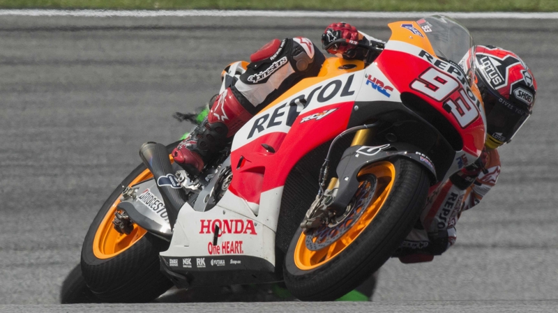 Marc Marquez clocks the fastest time at Sepang