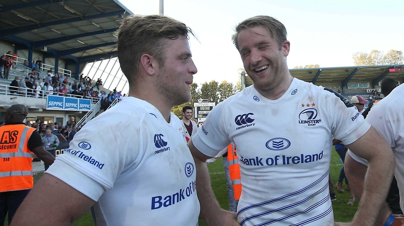 Ian Madigan, who kicked all Leinster's points, with Luke Fitzgerald at full-time