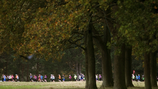 General view of the marathon in the Phoenix Park