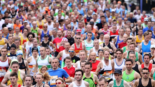 An estimated 15,000 runners took part in the race