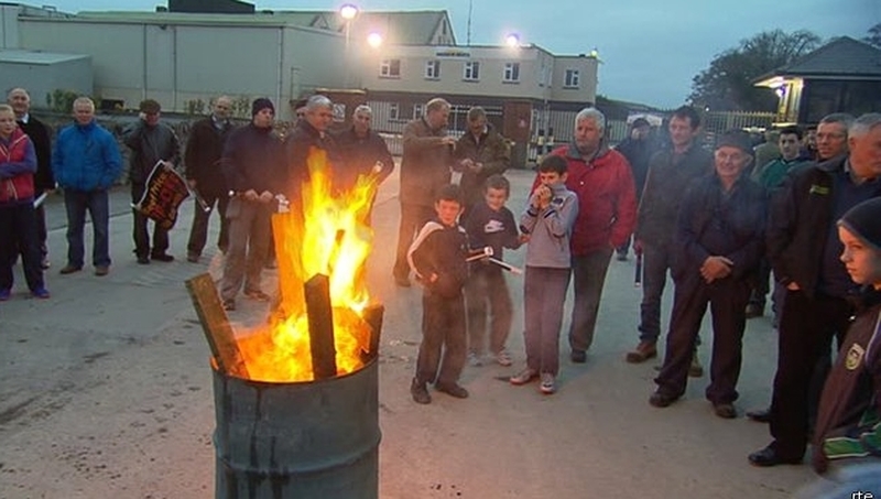 The protest will end at 3pm this afternoon