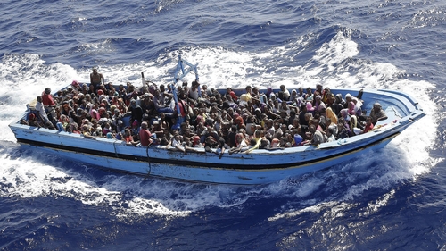 Italian warships are believed to have rescued 150,000 migrants in the past year