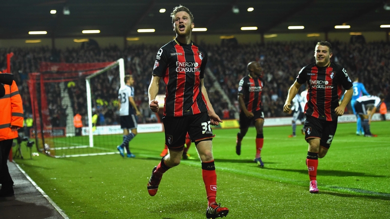 Bournemouth Eunan O'Kane opened the scoring at Dean Court in the 49th minute