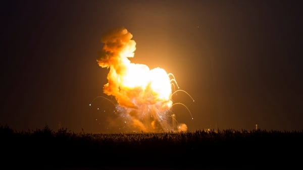 Unmanned rocket explodes at launch in Virginia