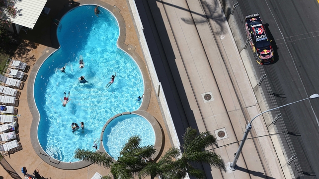 Jamie Whincup of Red Bull Racing at the Gold Coast 600 in Australia