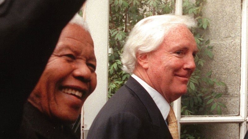 Tony O'Reilly and Nelson Mandela