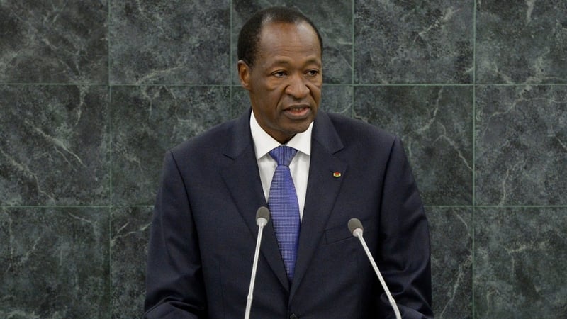 Long-time president Blaise Compaore stepped down on Friday