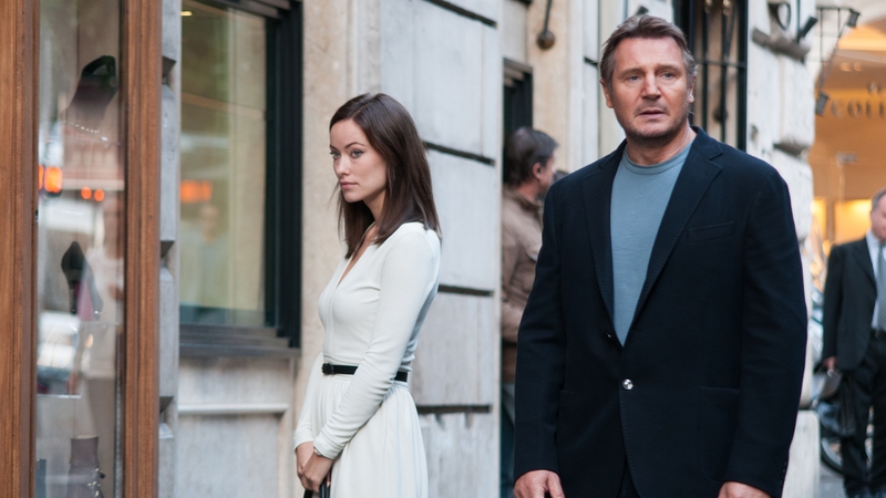 Liam Neeson plays a Pulitzer Prize-winning author who meets his lover (Olivia Wilde) in Paris