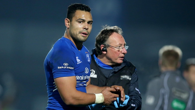 Ben Te'o goes off injured during Leinster's win over Edinburgh