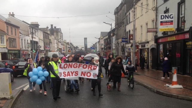 The message from Longford protesters was clear