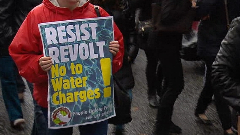 Water protests have taken place across the country but the exact numbers involved is hard to determine