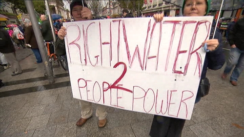 Almost 100 demonstrations were held in towns and cities nationwide