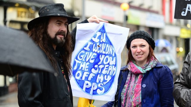 Protesters in Drogheda show off their creativity
