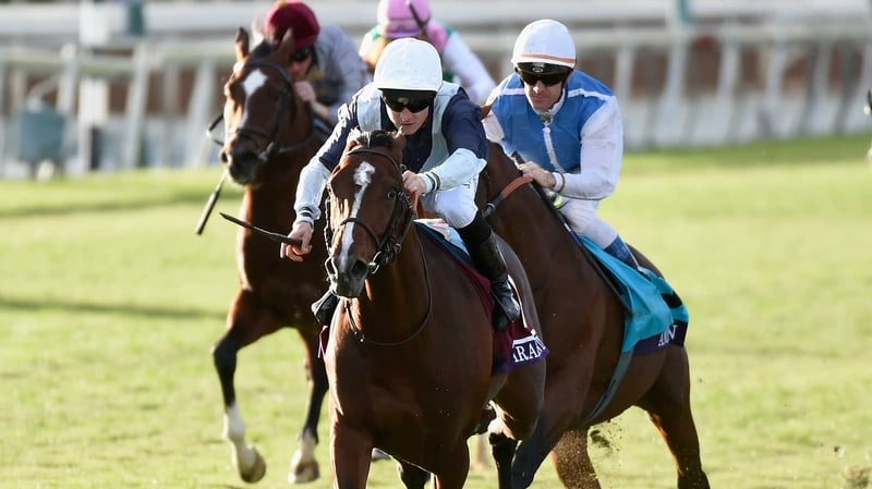 Japanese bred colt Karakontie continued the day's upset theme