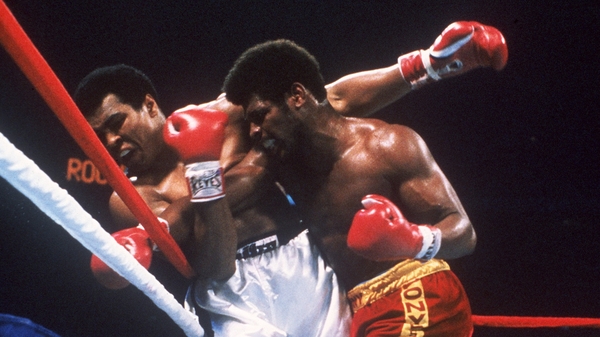 Muhammad Ali fights Leon Spinks in 1978. Ali had a 21-year professional career