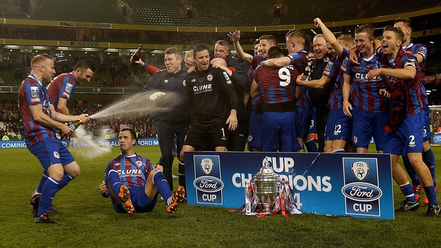 The bubbles start to fly as St Pat's celebrate