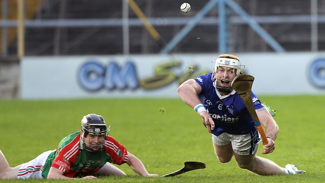 Loughmore-Castleiney's Tomas McGrath with Padraic Maher of Thurles Sarsfields during the Tipperary SHC final